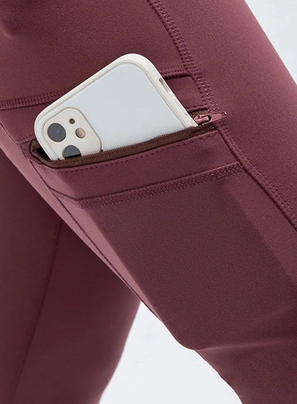 CloudSoft Pocket Legging - Crimson Clay - VECTOR SPORTSWEAR