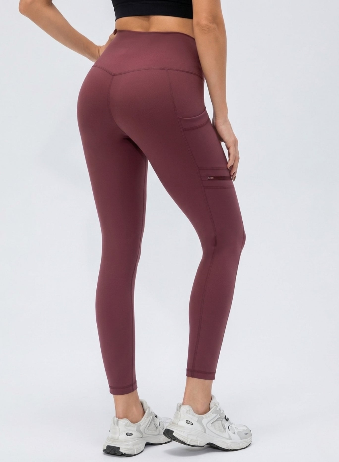 CloudSoft Pocket Legging - Crimson Clay - VECTOR SPORTSWEAR
