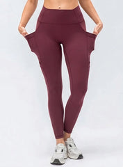 CloudSoft Pocket Legging - Crimson Clay - VECTOR SPORTSWEAR
