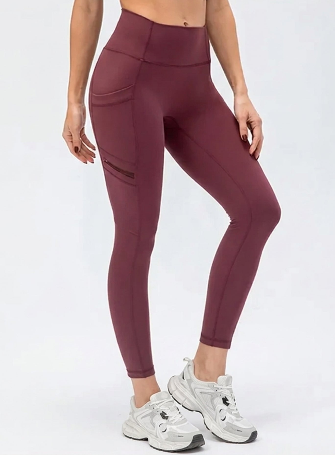 CloudSoft Pocket Legging - Crimson Clay - VECTOR SPORTSWEAR