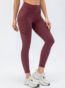 CloudSoft Pocket Legging - Crimson Clay - VECTOR SPORTSWEAR