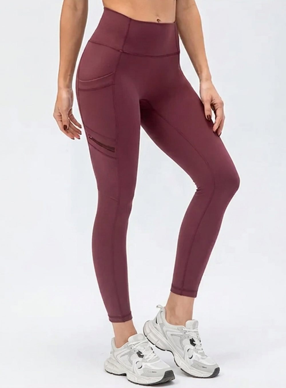 CloudSoft Pocket Legging - Crimson Clay - VECTOR SPORTSWEAR