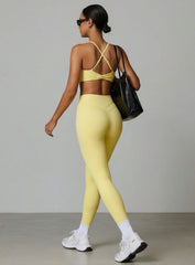 CoreFlow Sports Bra - Goose Yellow - VECTOR SPORTSWEAR