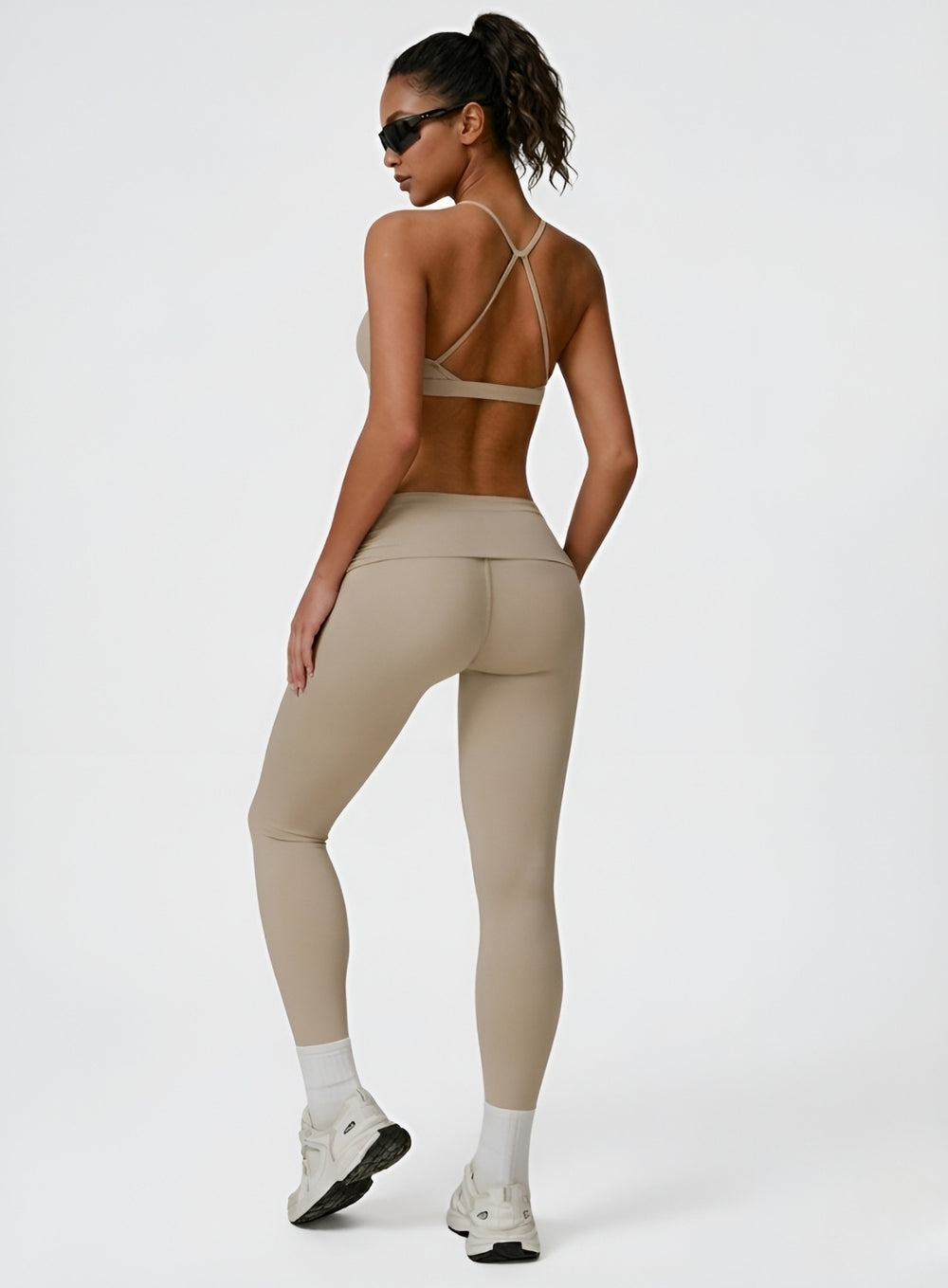FlexFold™ CloudTouch Legging Natural Beige - VECTOR SPORTSWEAR