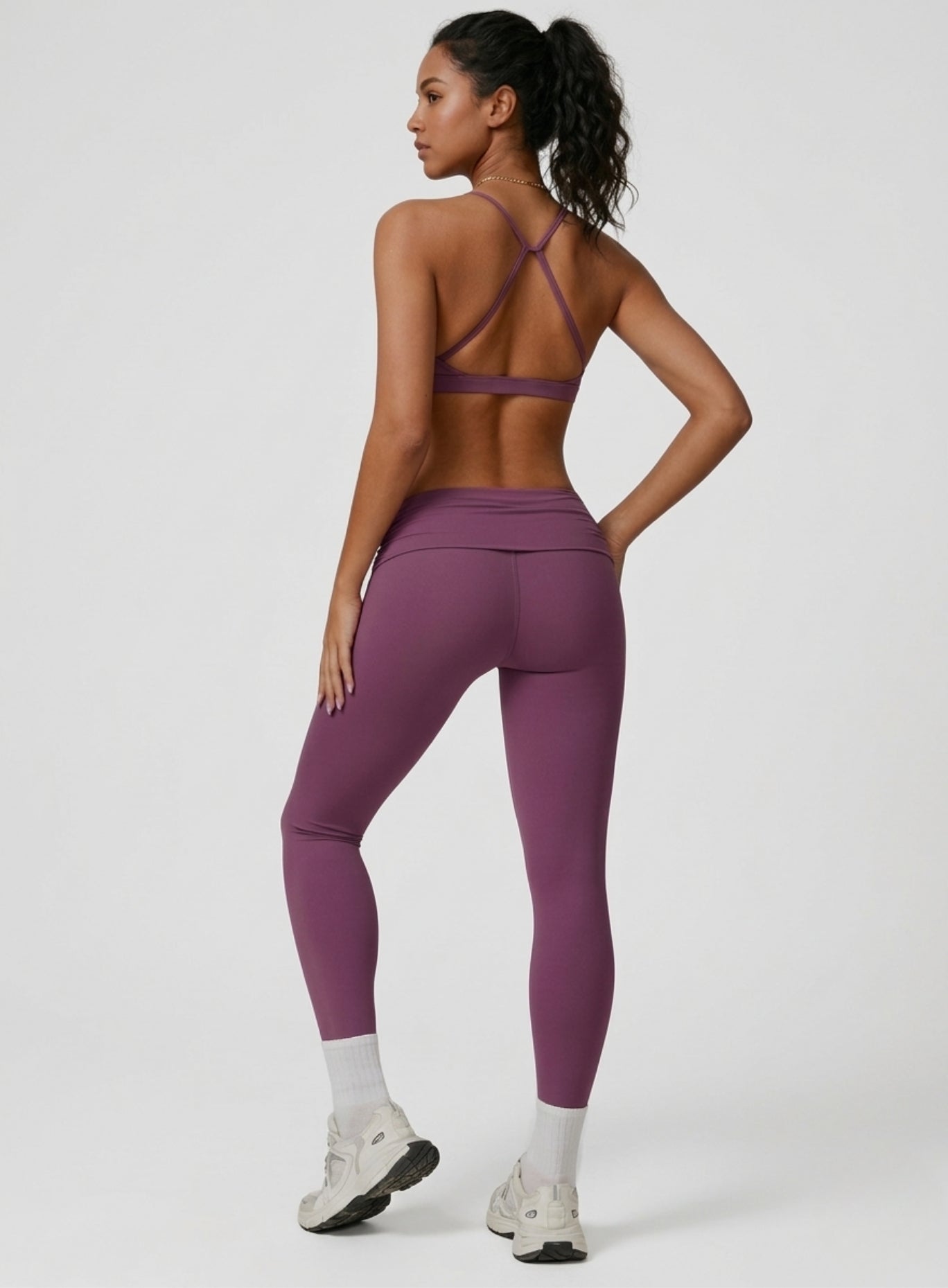 FlexFold™ CloudTouch Legging Prune Purple - VECTOR SPORTSWEAR