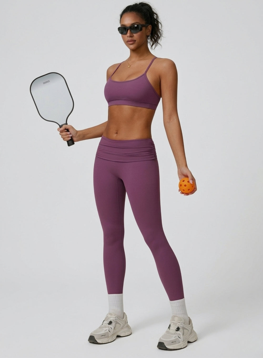 FlexFold™ CloudTouch Legging Prune Purple - VECTOR SPORTSWEAR