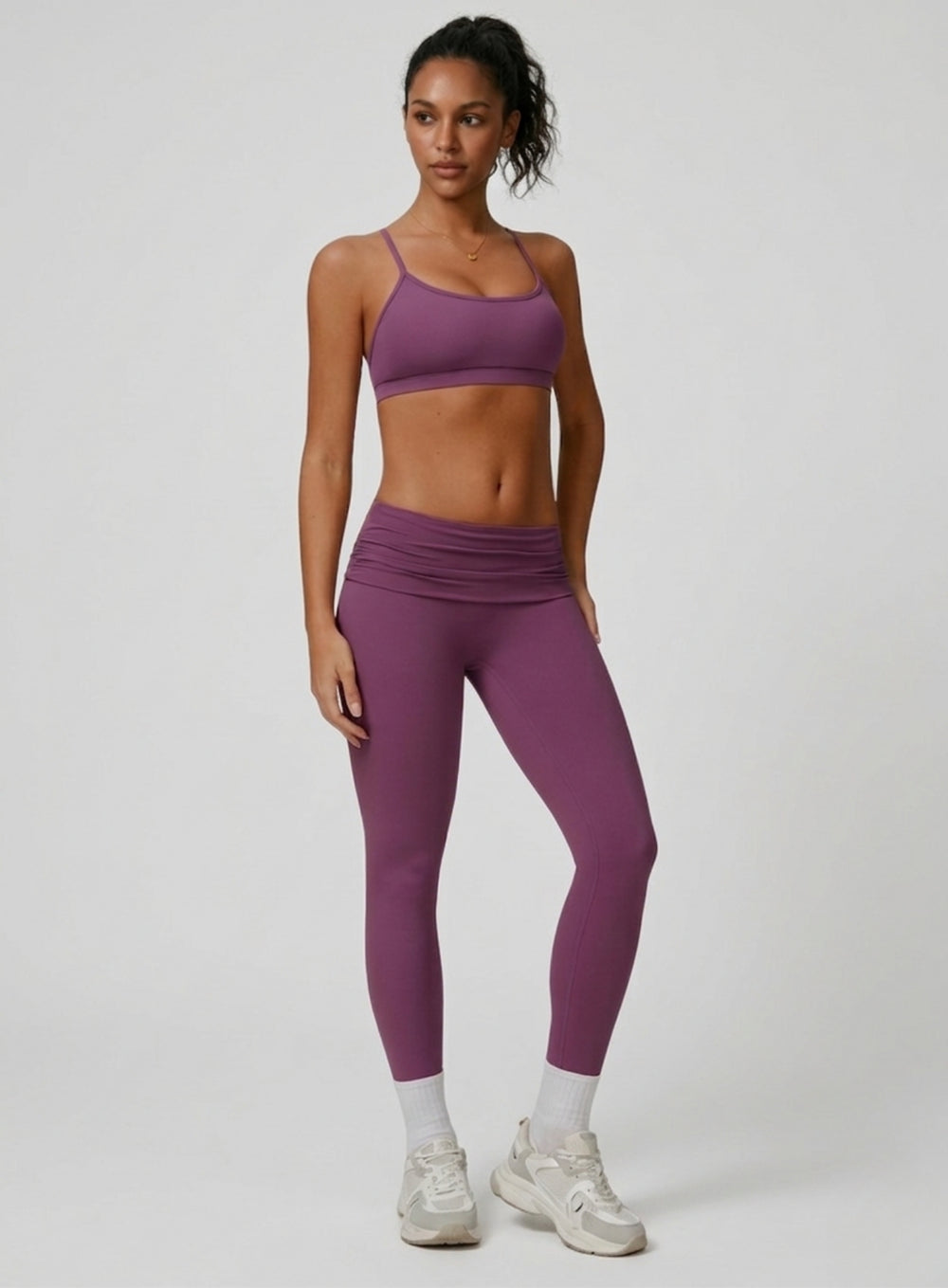FlexFold™ CloudTouch Legging Prune Purple - VECTOR SPORTSWEAR