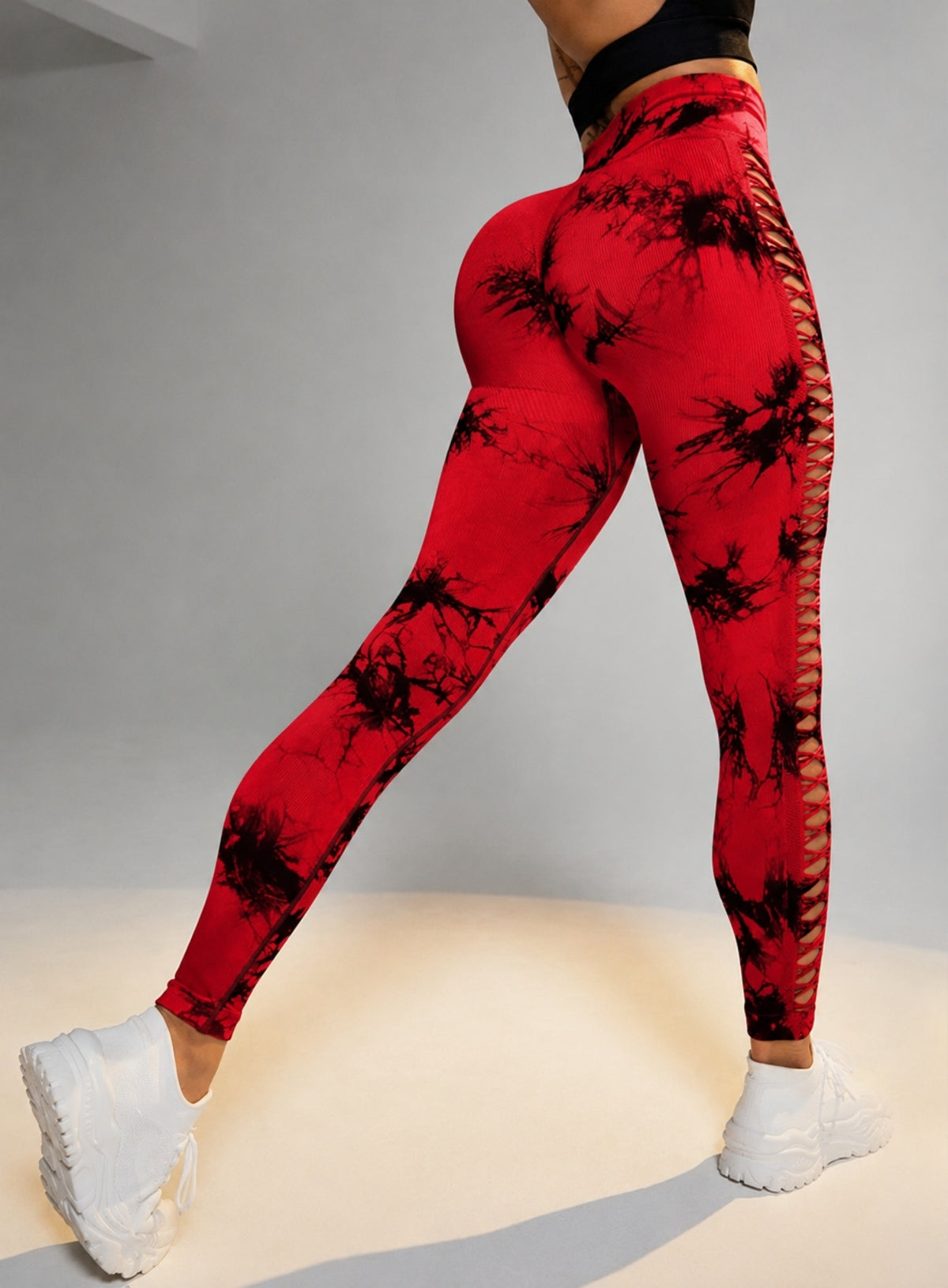 RIFT™ Tie-Dye Scrunch Leggings - Red