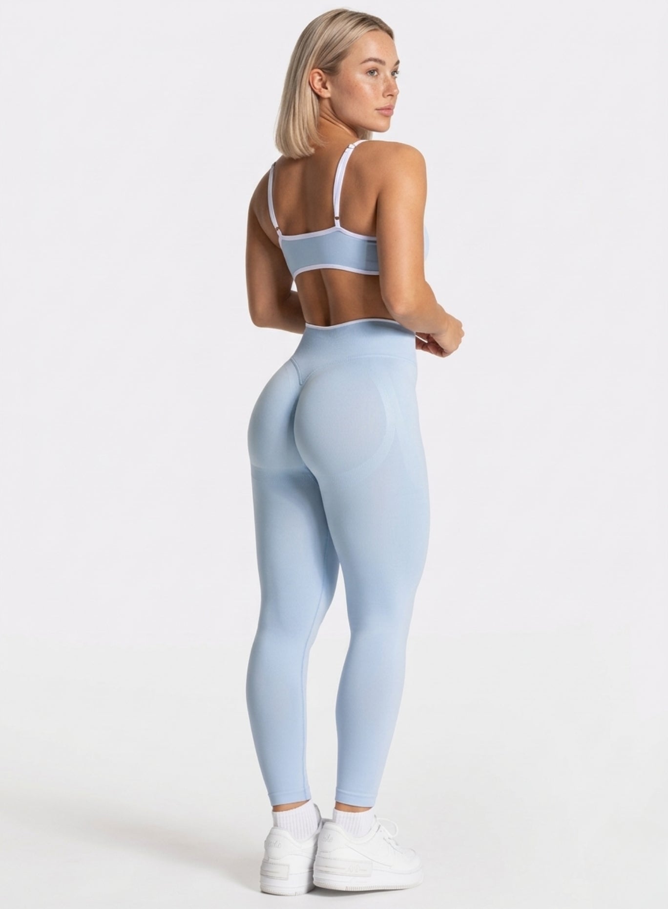 SculptCurve - HydraFit Seamless Legging - Baby Blue - VECTOR SPORTSWEAR