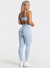 SculptCurve - HydraFit Seamless Legging - Baby Blue - VECTOR SPORTSWEAR