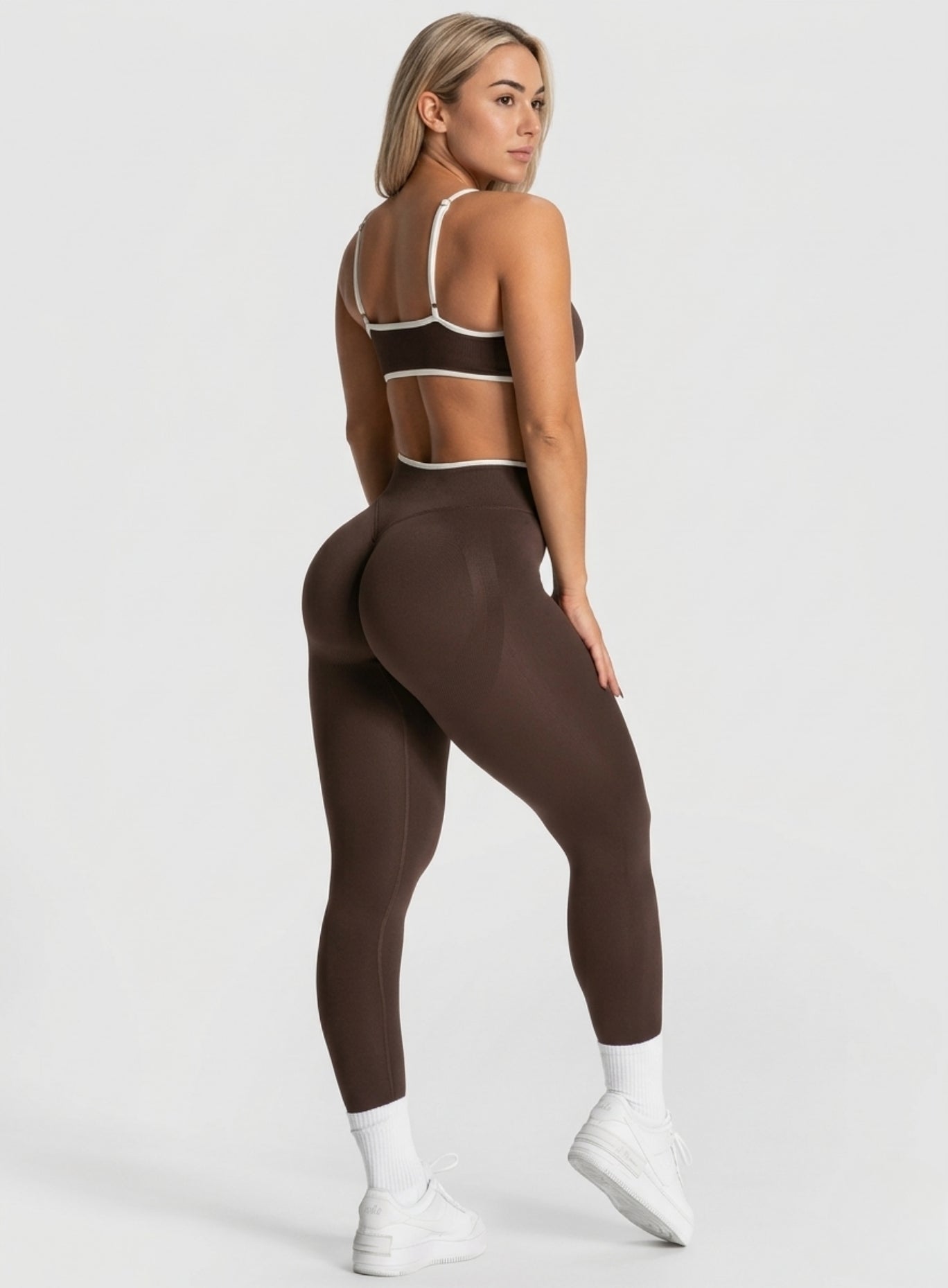 SculptCurve - HydraFit Seamless Legging - Brown - VECTOR SPORTSWEAR