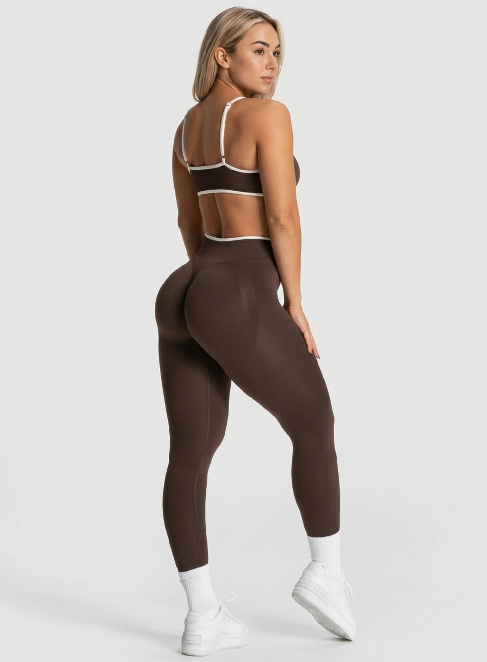 SculptCurve - HydraFit Seamless Legging - Brown - VECTOR SPORTSWEAR
