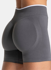 SculptCurve HydraFit Seamless Training Shorts – Grey - VECTOR SPORTSWEAR