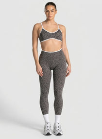 Athletica™ Leopard Sports Bra – Gray