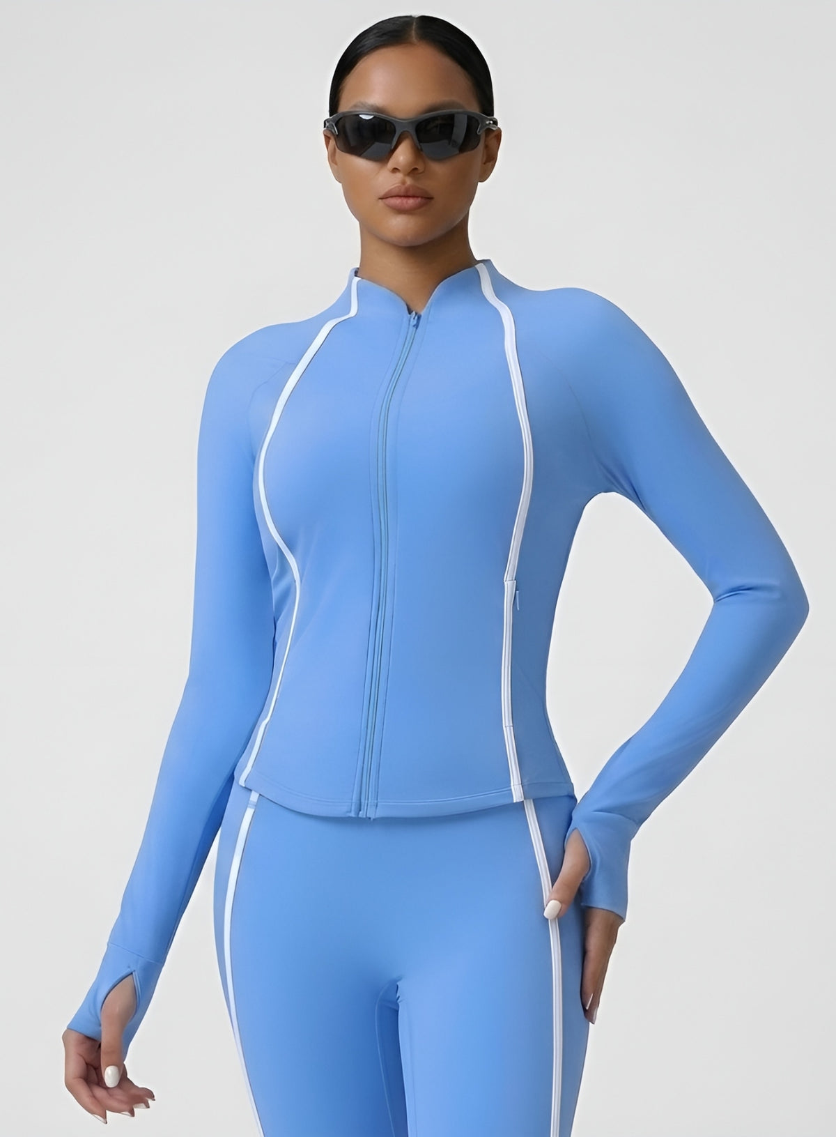 PowerFlex Sculpt Zip Jacket - Blue - VECTOR SPORTSWEAR Main image