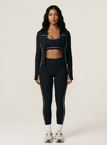 PowerFlex Zip Jacket - Black - VECTOR SPORTSWEAR