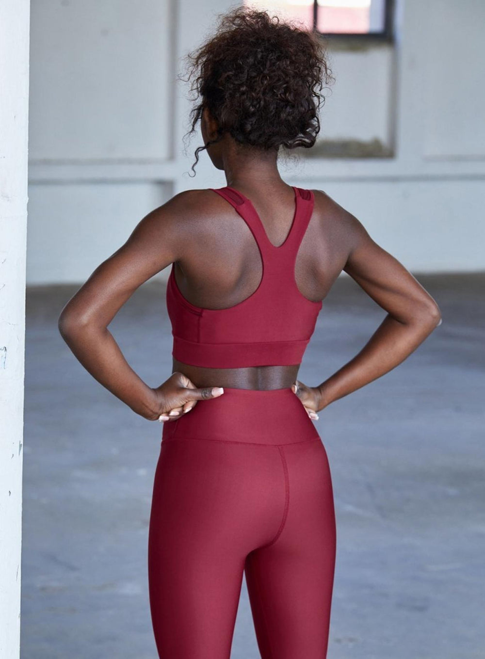 FREYA - LACY SPORTS BRA - MAROON - VECTOR SPORTSWEAR