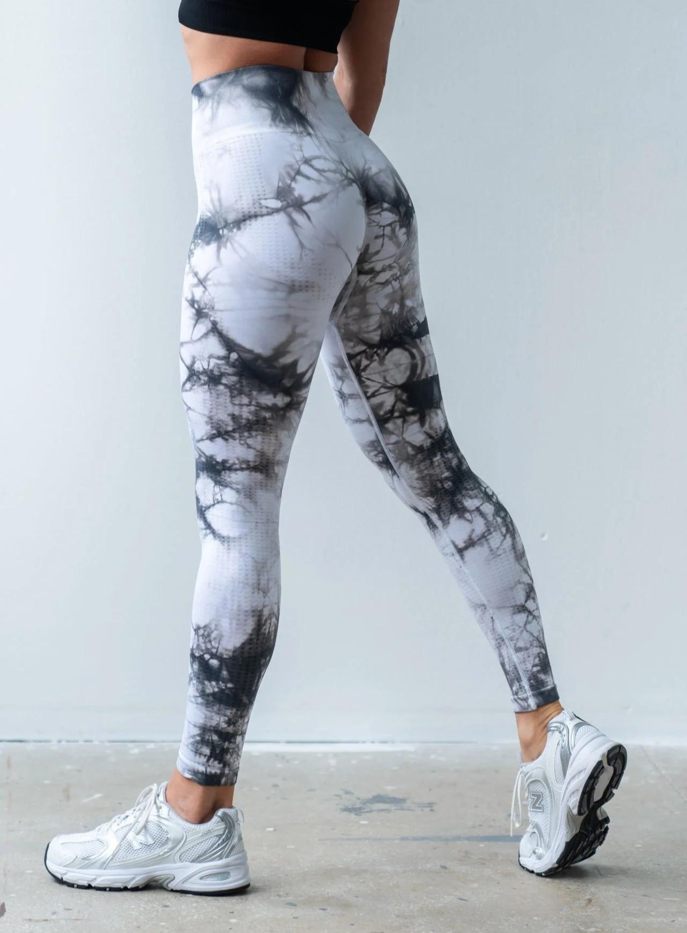 GEFION - SEAMLESS PUSH UP TIE DYE - FULL SET - LEGGING + BRA - PATTERNED