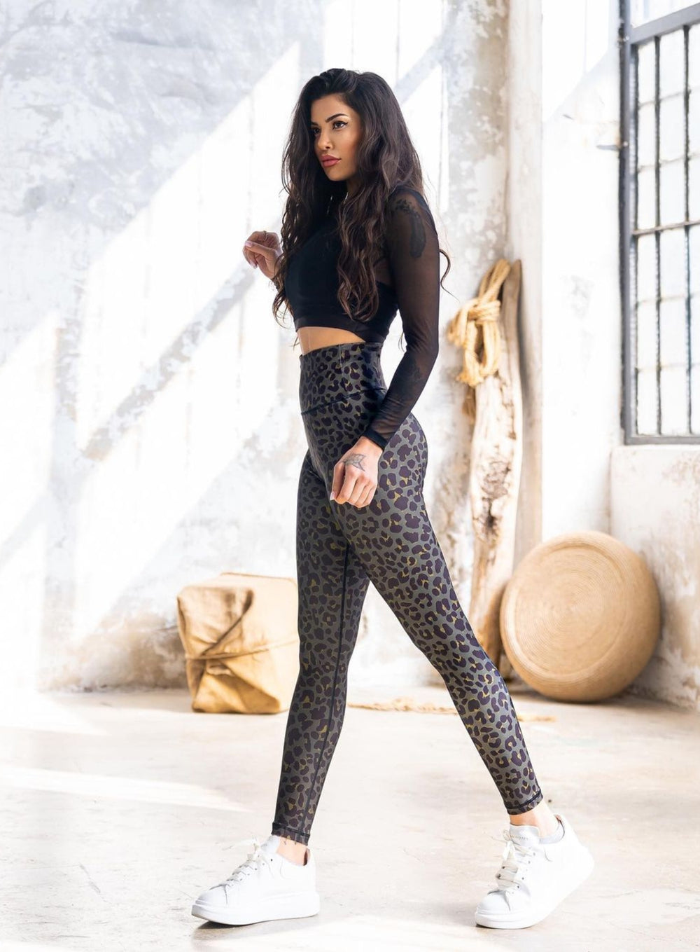 GONDUL - LEOPARD PRINT LEGGING - VECTOR SPORTSWEAR
