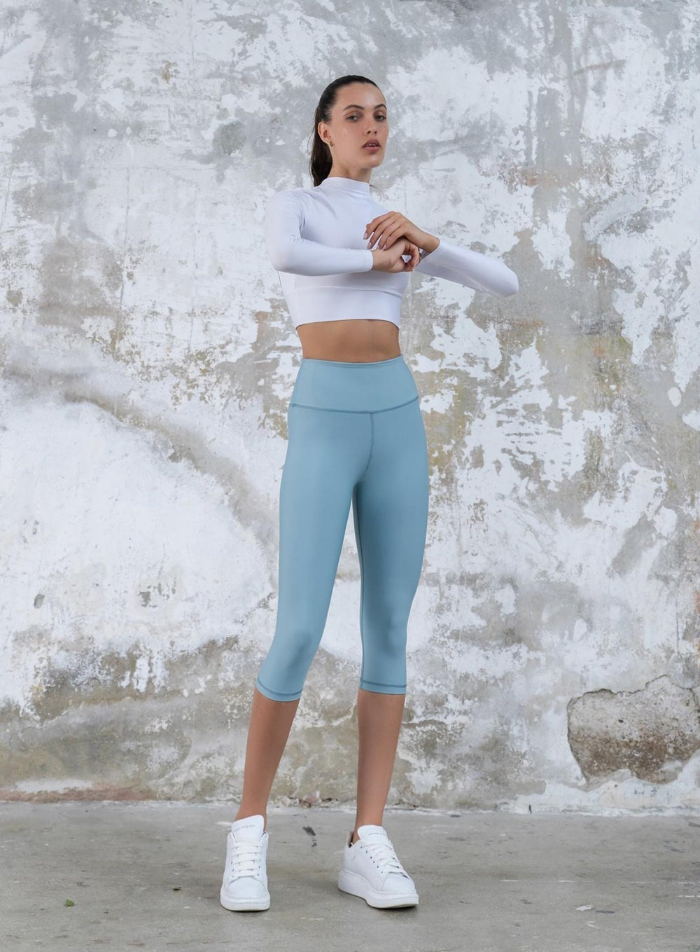 HERA - MID - CALF LEGGING - WATERFALL BLUE - VECTOR SPORTSWEAR