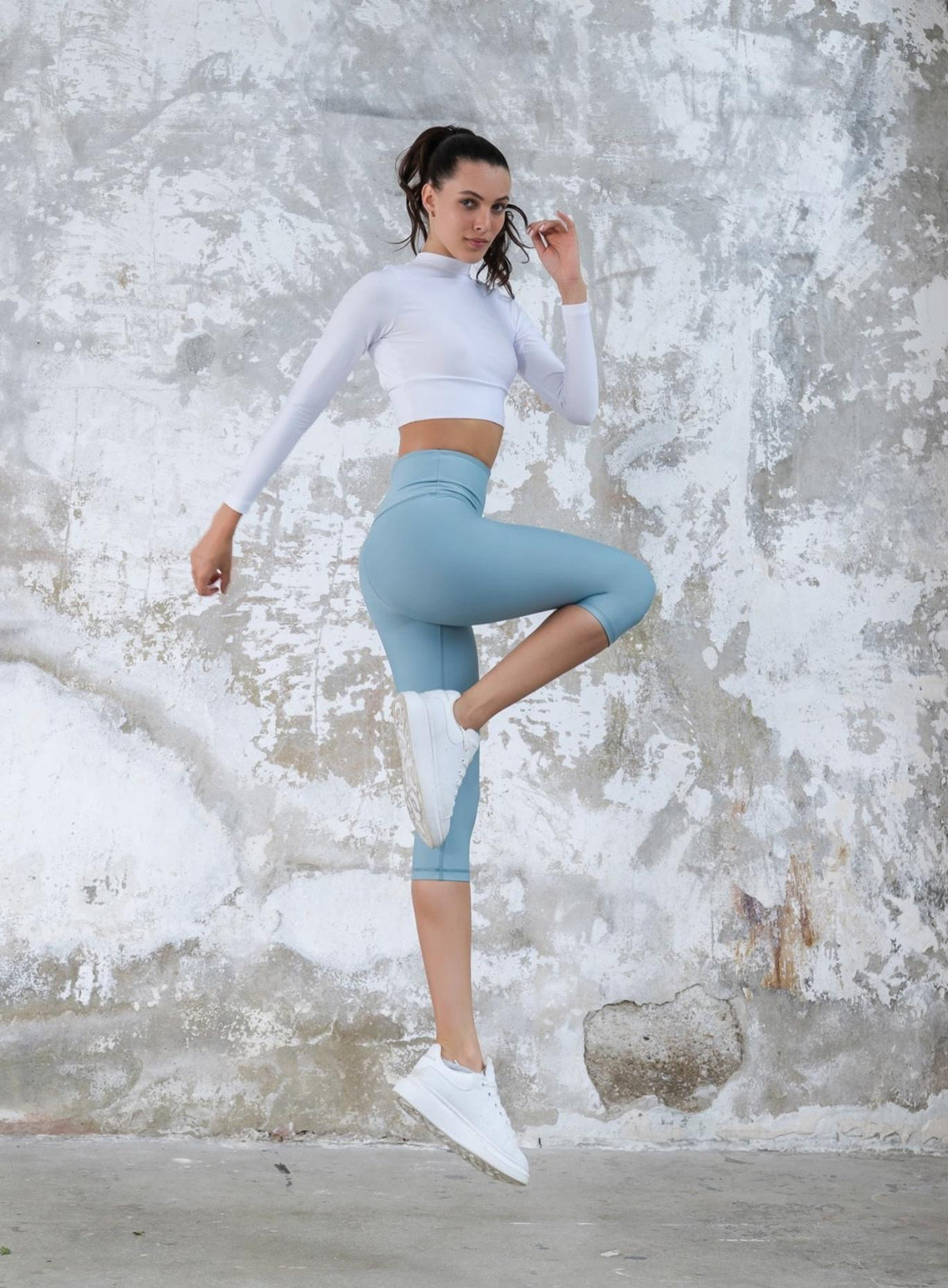 HERA - MID-CALF LEGGING - WATERFALL BLUE