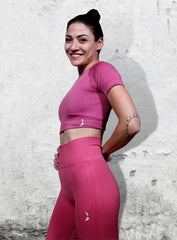 HERA - HYDRAFIT SEAMLESS SHORT SLEEVES - CHERRY - VECTOR SPORTSWEAR 