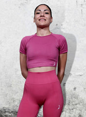 HERA - HYDRAFIT SEAMLESS SHORT SLEEVES - CHERRY