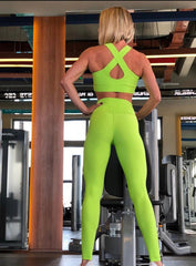 HERA - COMPRESSION LEGGING - NEON GREEN